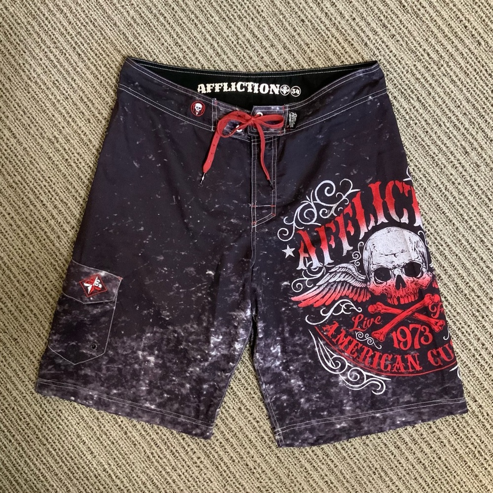 Affliction Men’s Swim Trunks